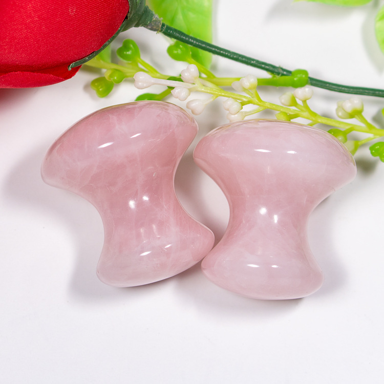 

Natural Product Facial Jade Roller Rose Quartz Gua Sha Jade Point Stick Gua Sha Set Board Massager 2020 New