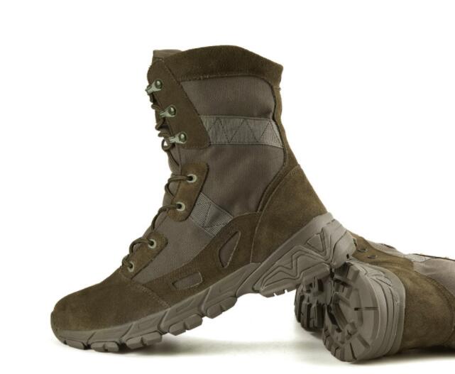 

mens martin boots air permeable tactical military boots foreign trade large light desert boots high training sneaker yakuda local online store, Brown