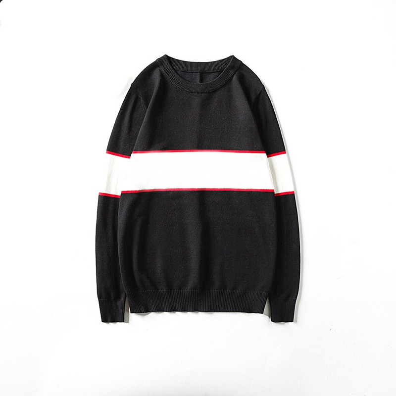 

Mens Stylist Sweaters Hoodies Mens Casual Round Neck Long Sleeve Sweaters Mens High Quality Sweatshirt Black Size M-2XL