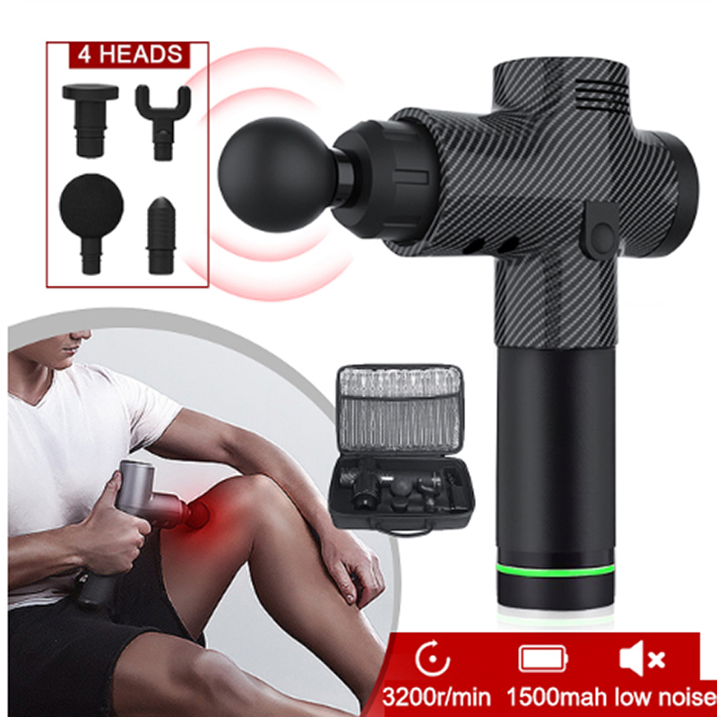 

Electric Muscle Massage Gun Fitness Exercise Deep Tissue Muscle Massager Gun Rechargeable Therapy Massager Training Pain Relief