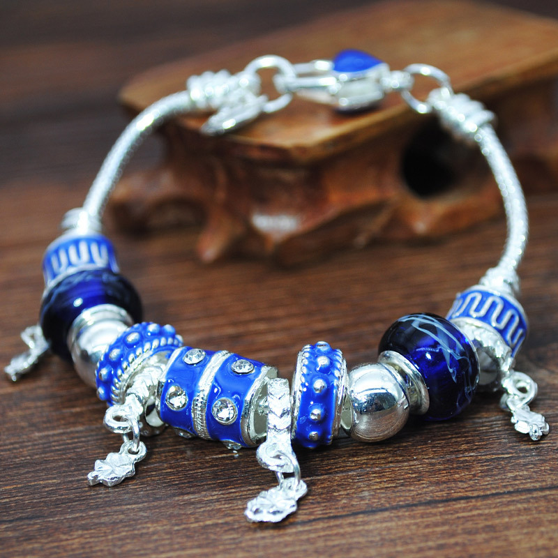 

Pan Jia round beads copper chain DIY handmade beads bracelet accessories