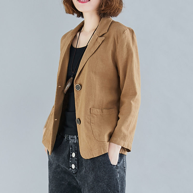 short linen jacket womens