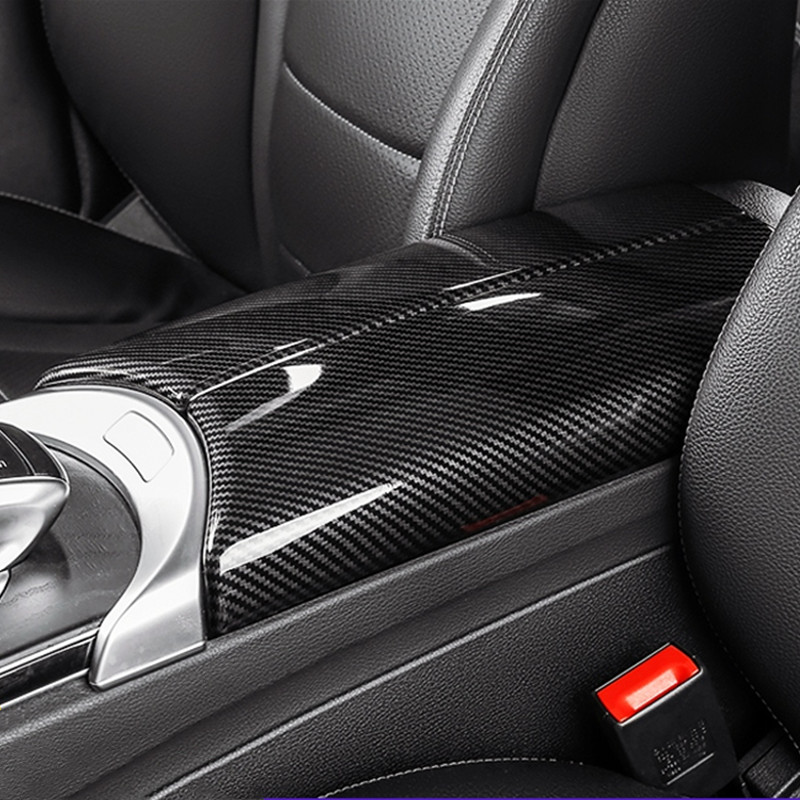 KIMISS Caja de almacenamiento central para coche Portavasos para W205 GLC Clase X253 E Clase W213