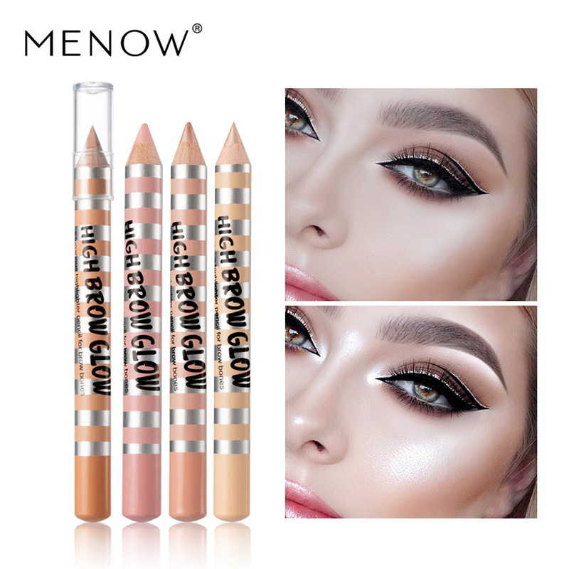

Menow Eyebrow Highlighters Pencil Brighten Pearly Lustre Concealer Eye Shadow Pen P134 Stereo Eyebrow High Brow Glow, 004#