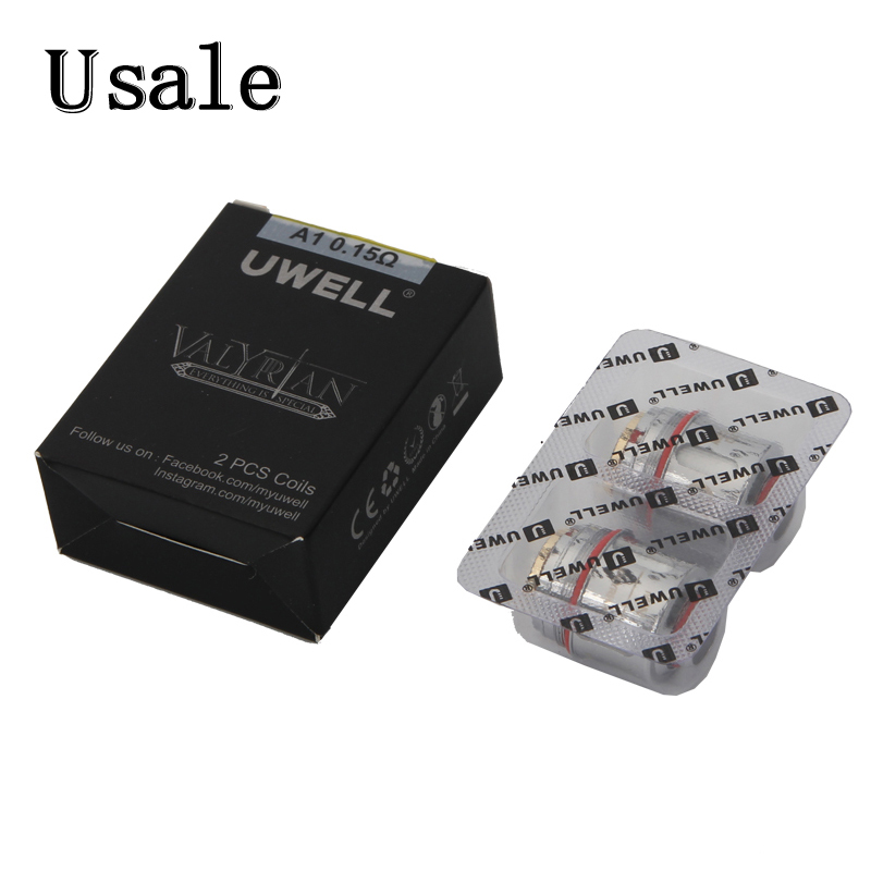 

Uwell Valyrian Coils 0.15ohm Replacement Quad Coil Head For Valyrian Tank 100% Original