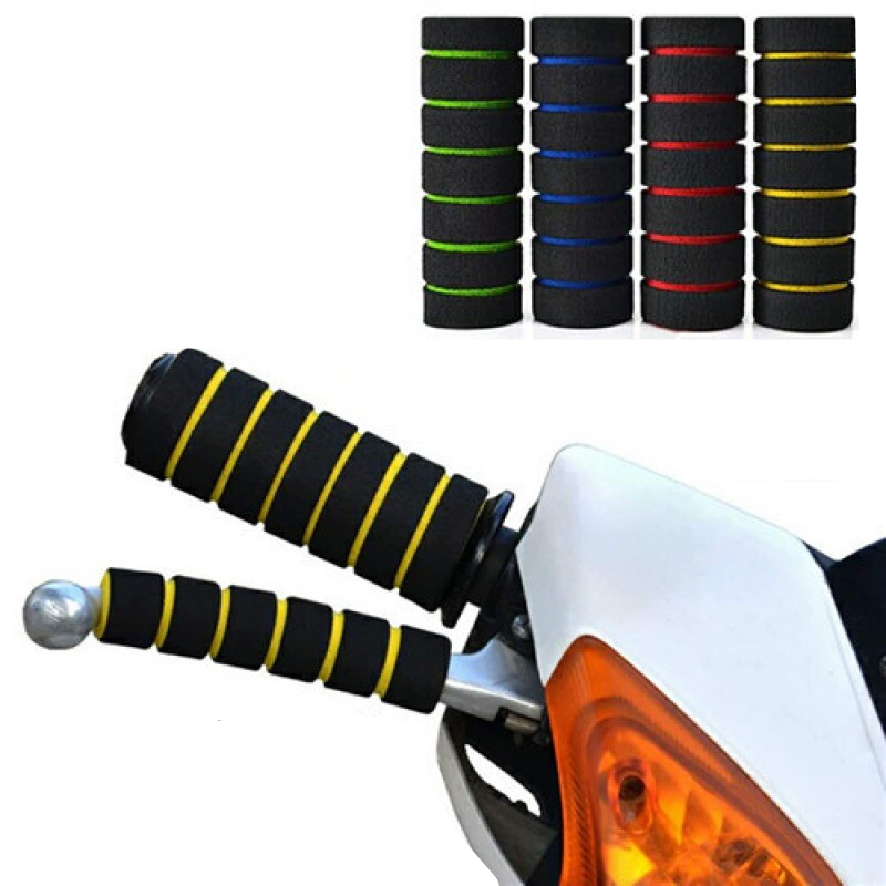 

1Pair Bike Racing Bicycle Motorcycle Handle Bar Foam Sponge Grip Cover Non-Slip Soft Handlebar Bike Bar 22-23mm Universal