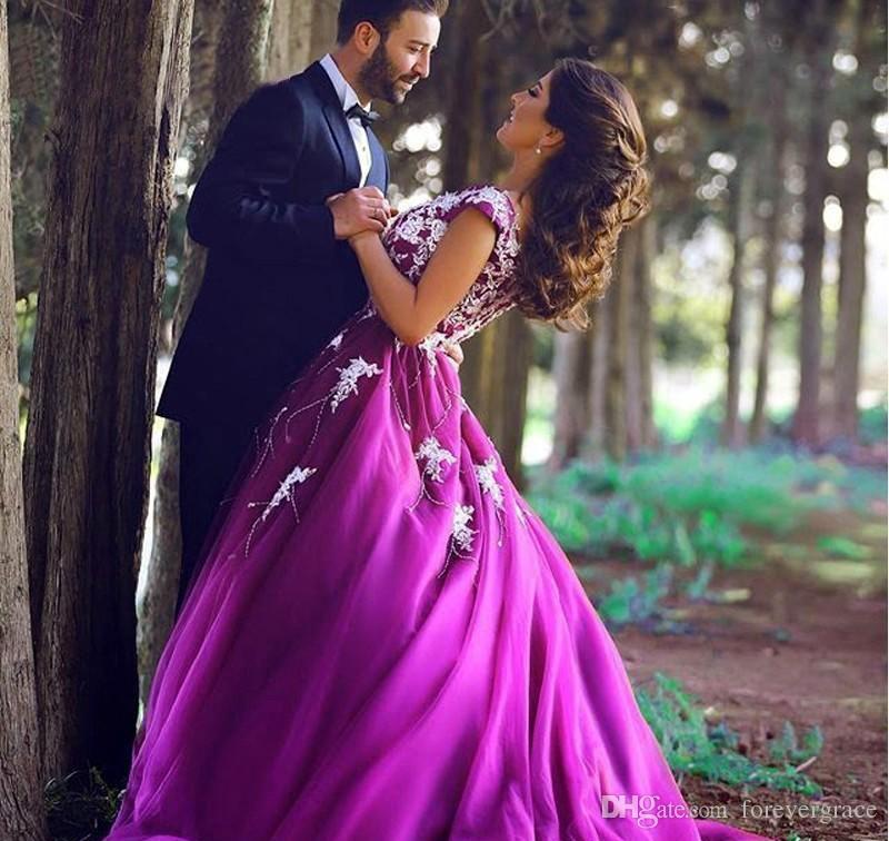 

2019 Cheap Purple Sleeveless Evening Dress Arabic A-Line Back Zipper Formal Holiday Wear Prom Party Gown Custom Made Plus Size, Hunter