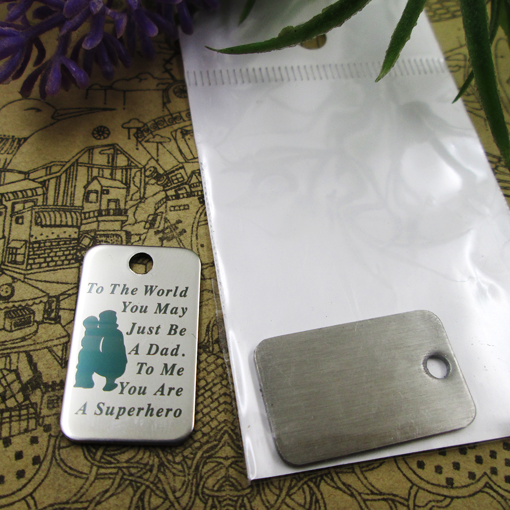 

40pcs--"to the world you may just be a dad"stainless steel charms more style for choosing DIY Charms pendants for necklace