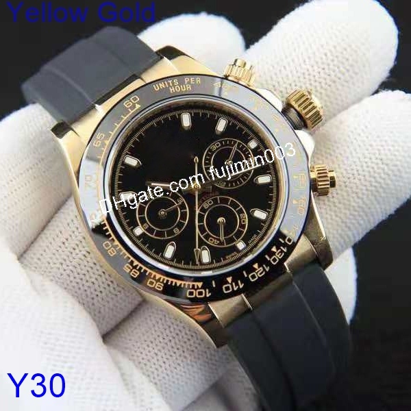 

yellow gold watch men 39mm Automatic machinery No Chronograph Stainless steel sweeping movement small dials work watches, #watch(no box)