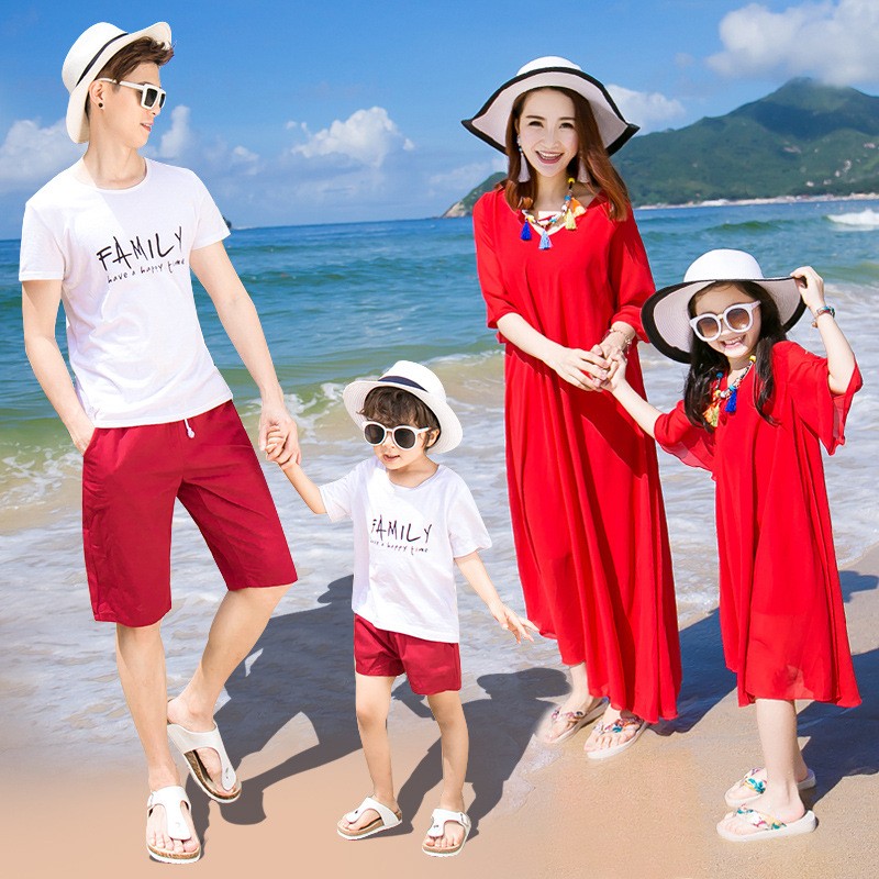 

Family Matching Outfits Mother Daughter Dresss 2020 Summer family look girl and mother Girl Dress Vestidos Clothing, Red