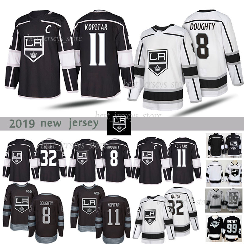 

Los Angeles King 11 Anze Kopitar 8 Drew Doughty 32 Jonathan Quick 99 Wayne Gretzky 18/19 jerseys, Guowang