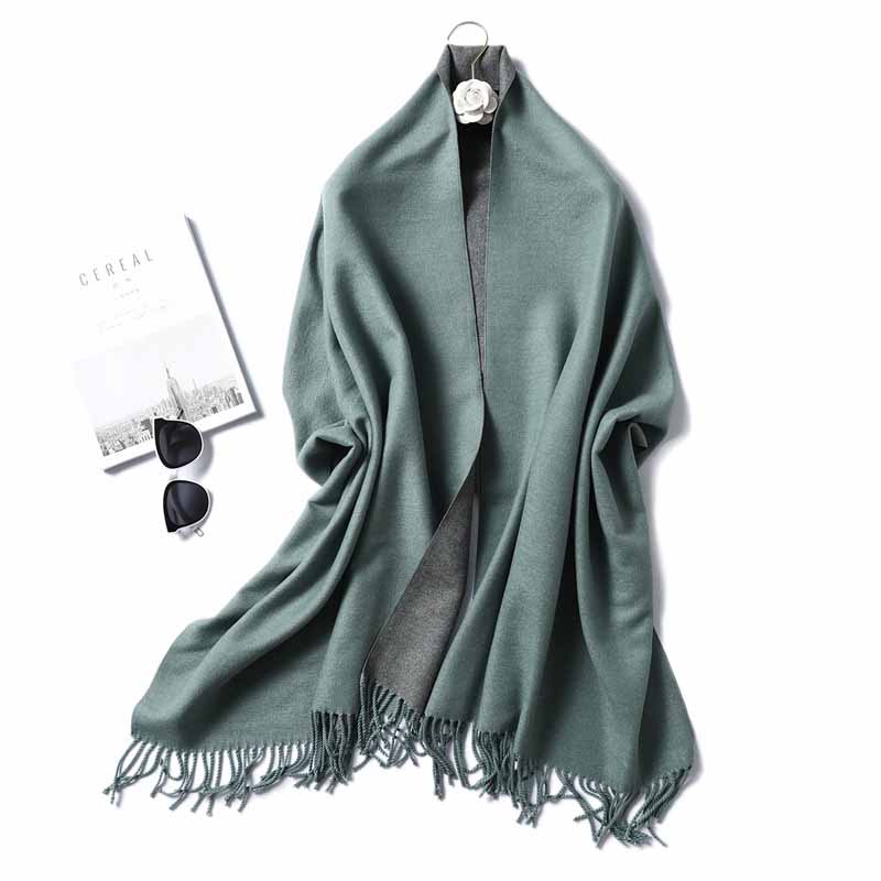 Donna Scialle Sciarpa Hijab Wrap grandi Invernale Ricamato Caldo Cashmere