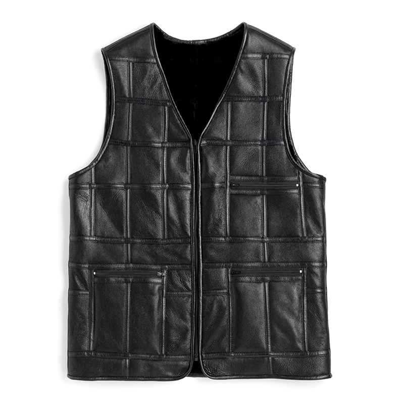 

unisex real sheep fur vest