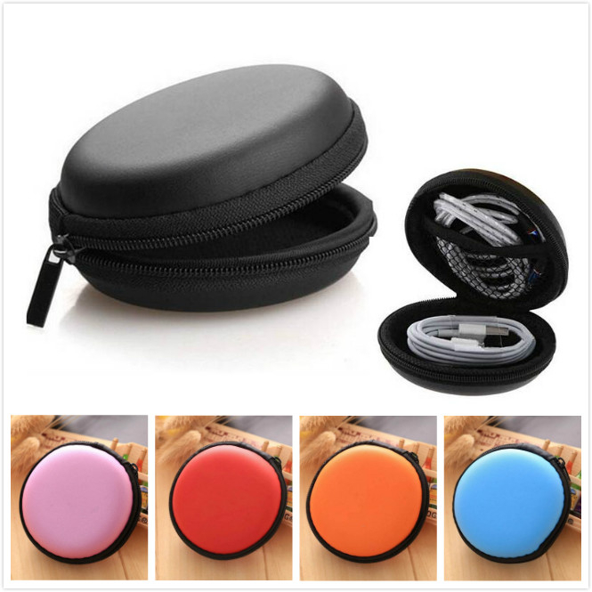 

5pcs/lot Usb Cable Organizer Earphone Case Wallet Purse Hand Spinner Portable Headset Box Hard Earphone Bag Zipper Pouch