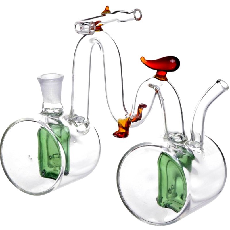

Colorful bikes Hookahs glass bongs with 20cm Hose accessories Glass Smoking Pipes mini multi-colors Hand Pipes Best Spoon glass Pipes ST0051