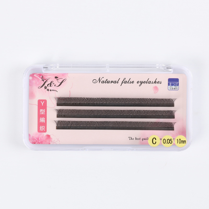 

YY shape weave synthetic soft natural graft eyelashes extension makeup mesh net cross false eyelash individual