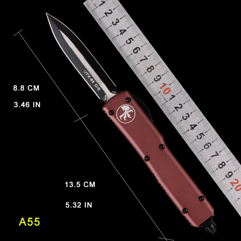 

SCHELIN AUTO MICRO - TECH UTX-85 Automatic Knife MT knife CNC double action tactical cutter gear knives Folding knifes aluminum handle