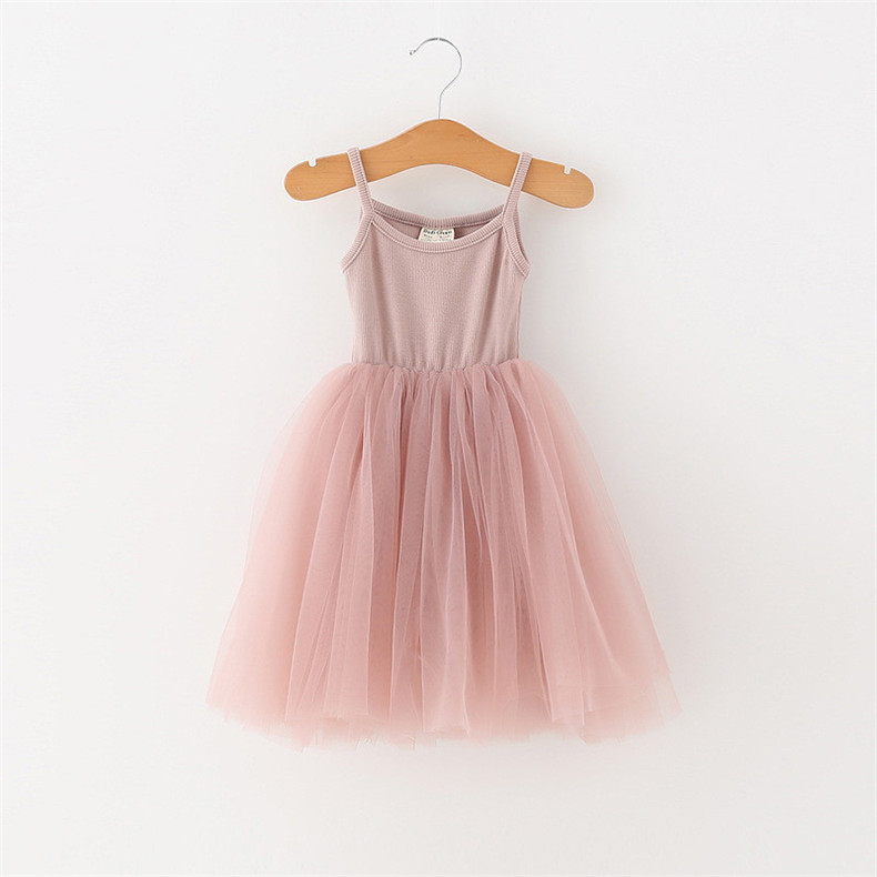 

Baby Girls Tulle Sling Dress Ballet Skirts Child Princess Suspender Mesh Tutu Dresses Gauze Bubble Skirt Summer Boutique Kids Clothes CZ224, Mix color;random
