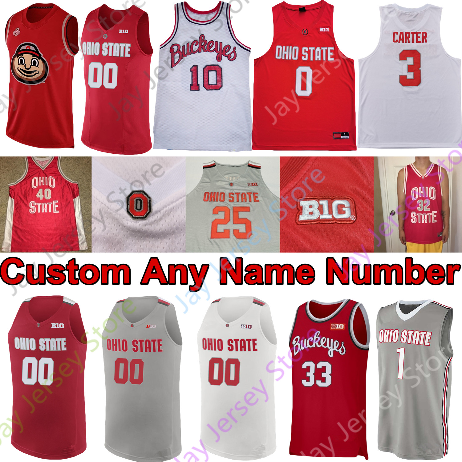 ohio state basketball jersey custom