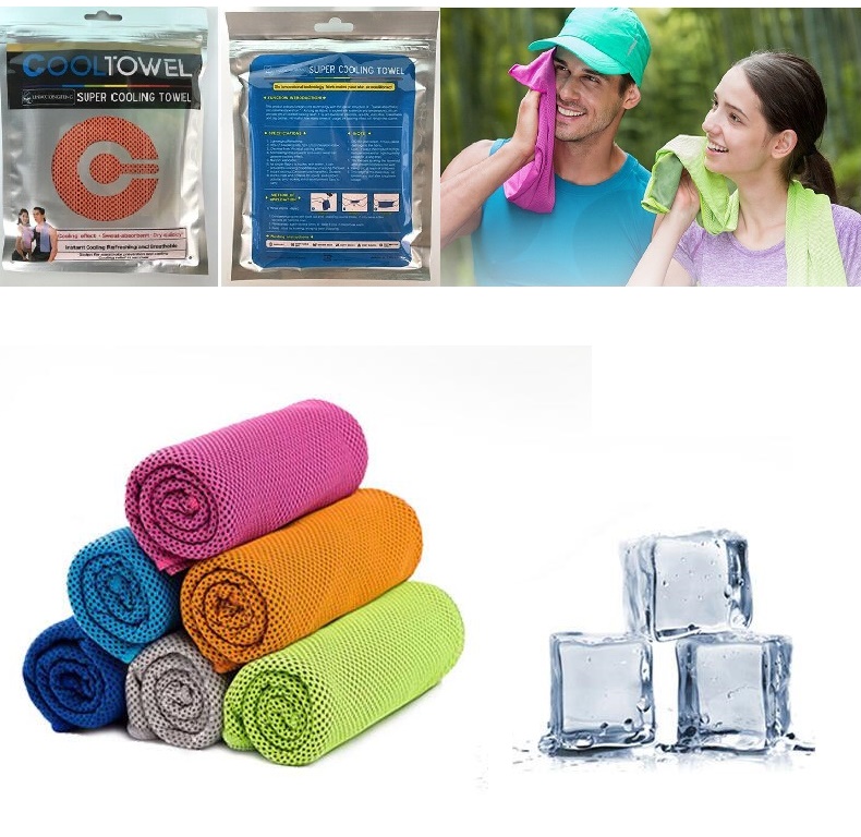 

90*30cm Ice Cold Towel Cooling Summer Sunstroke Sports Exercise Cool Quick Dry Soft Breathable Cooling Towel