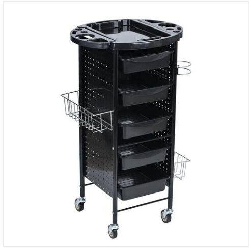 

Sales!!! Wholesales Free shipping Trolley Storage Tray Cart With 5 Plastic Pull Out Drawers for Hair Salon