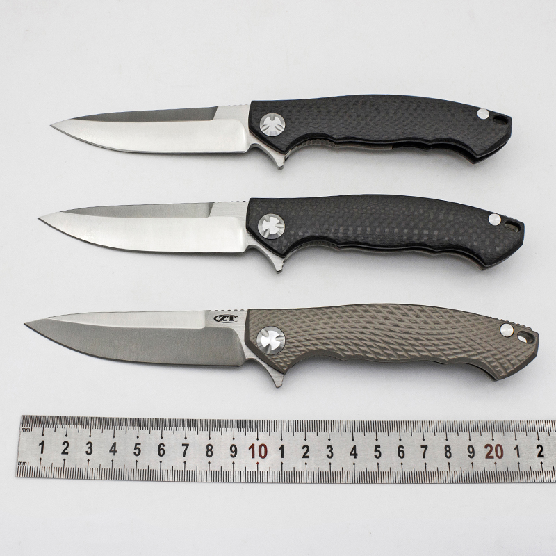 

Custom Zero Tolerance ZT0454 Folding Knife S35VN Blade Carbon Fibre Titanium Handle Tactical Camping Hunting Tools Pocket EDC Fast Shipping