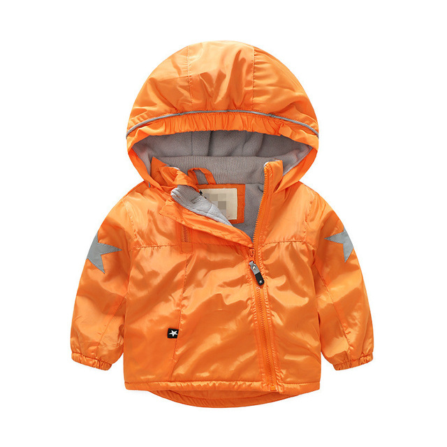 Kids Toddler Boys Jacket Coat Spring Autumn Hooded Windbreaker For