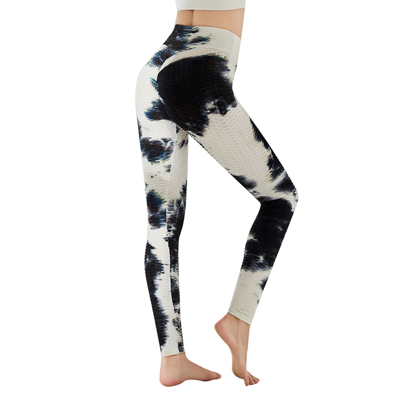 

Fashion Women' High Waist Tights Fitness Running Tie Dye Yoga Pants Gym Athletic Leggings Ladies Breathing Sports Leggings New, Blue