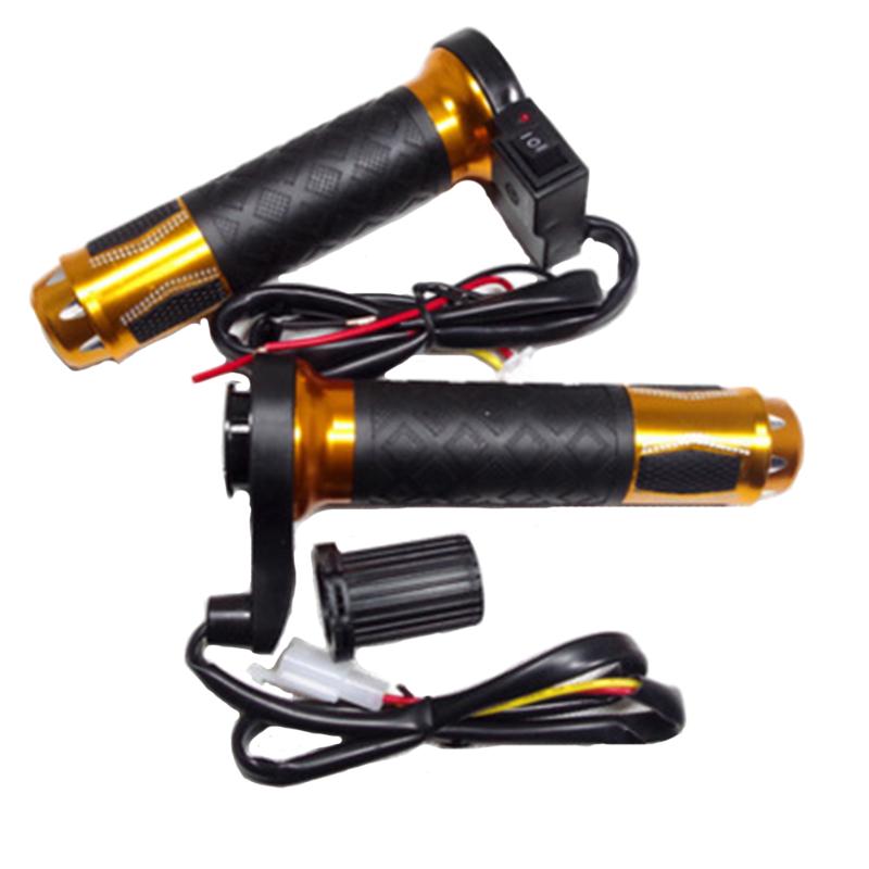 

1 Pair Universal Front Cycling Outdoor Motorcycle Hand Grips Cover Winter Replacement Heated Warm Aluminum Alloy Accessories