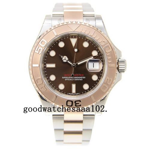 

Luxury high quality 126621 Rose Gold / Stainless Steel Brown Dial 40mm Watch 2813 Automatic Men's Watch Free shipping, Slivery;brown