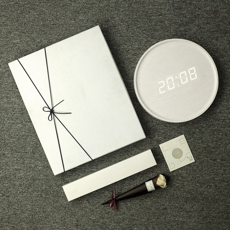 

LED Digital Table Clock Alarm Mirror Hollow Wall Clock Modern Design Wall Watch For Home Living Room Decoration gift ideas