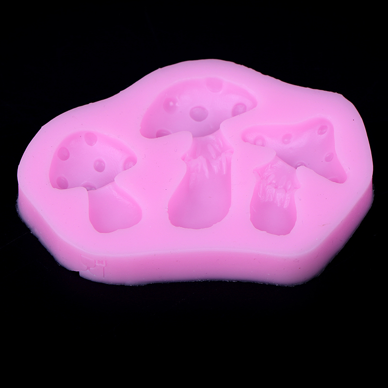

Silicone Soap Mold Mushroom Fondant Cake Mold Decorations Chocolate Baking Tool Cake Tools