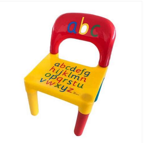 

2021 Wholesales Hot sales Children Letter Table Chair Set Yellow & Red