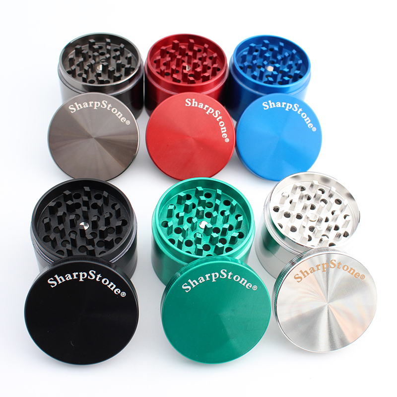 

SharpStone Flat Grinders Dry Herb Vaporizer Herb Spice Crusher 40mm 50mm 55mm 63mm Metal Grinder 4 Layers Flat Grinders