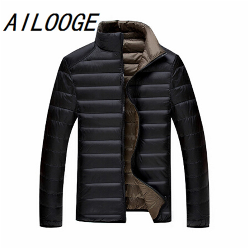 

5XL 6XL 7XL 90%White Duck Down Jacket Winter Warm Jacket Coat Men's Thin Ultralight Down Jackets Men Outwear Coats