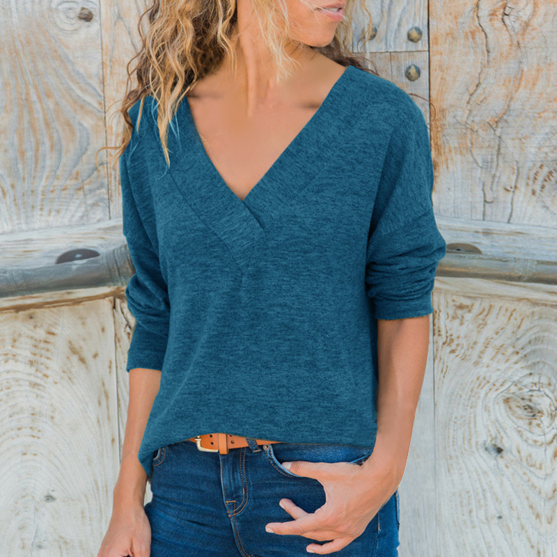 

Ladies Pullover Sweater Knitted Loose Cross Open Back Sweater Tops Oversize Spring Autumn Sexy V Neck Bandage Sweaters Women, Beige