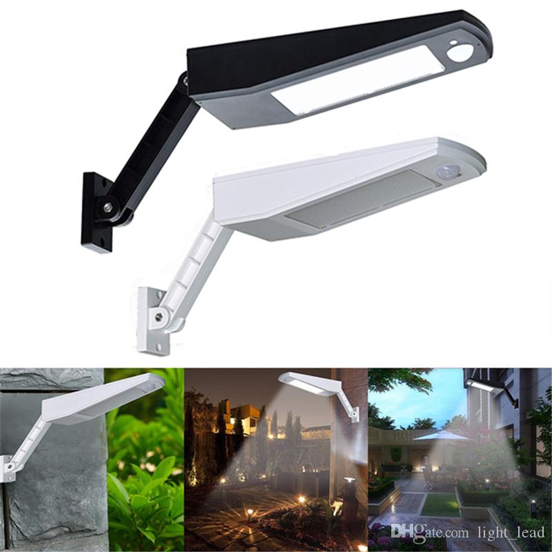 

48 LED Solar Light 900LM LED Wall Lamp PIR Sensor Motion 4 Modes Emergency Lights With Adjustable Pole for Garden Outdoor Lighting