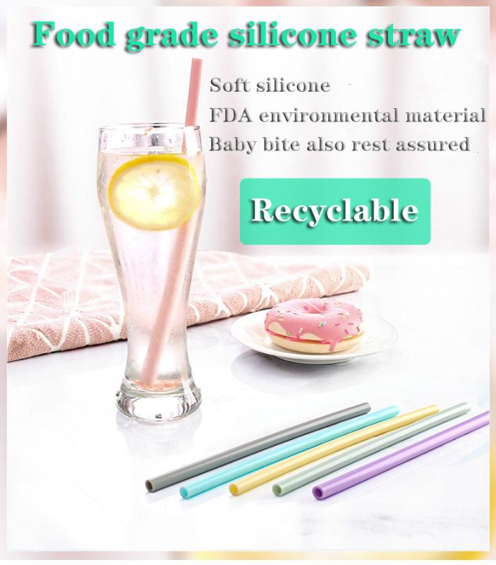 

Grade Silicone Straw Drinking Straw Suit Can Be Recycled Silicone Suction Hose