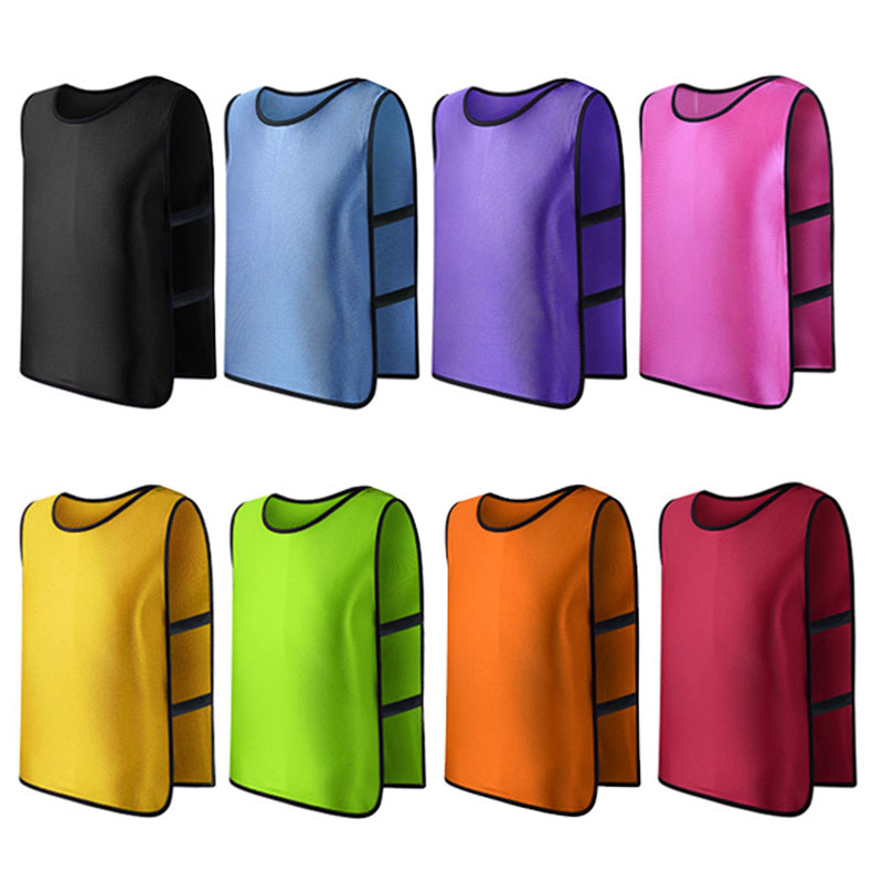 

Team Football Soccer Training Adults Pinnies Jerseys Scrimmage Vest Plus Size, Red