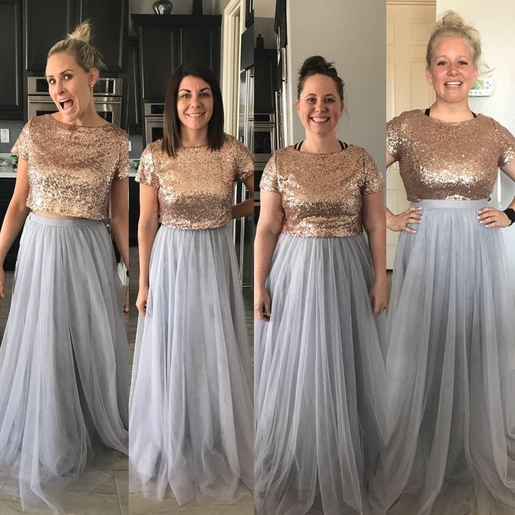 dresses with sequins on top