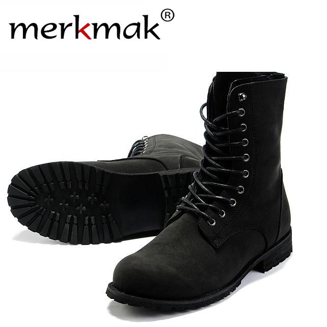 high top black boots