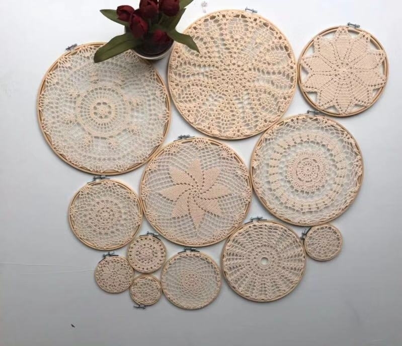 Diy Tapestry Wall Hanging Lace Dream Catcher Set Wedding