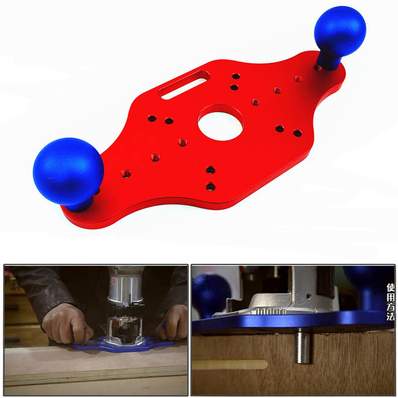 

Aluminum Trimming machine bottom plate Electric wood milling plate Trimming slotted bottom Woodworking tools For RT0700C