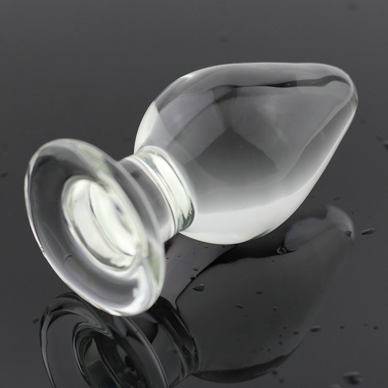 Анальная пробка из стекла Glas, нежно-розовый GLAS-157 - Glas - Анальные пробки - Купить