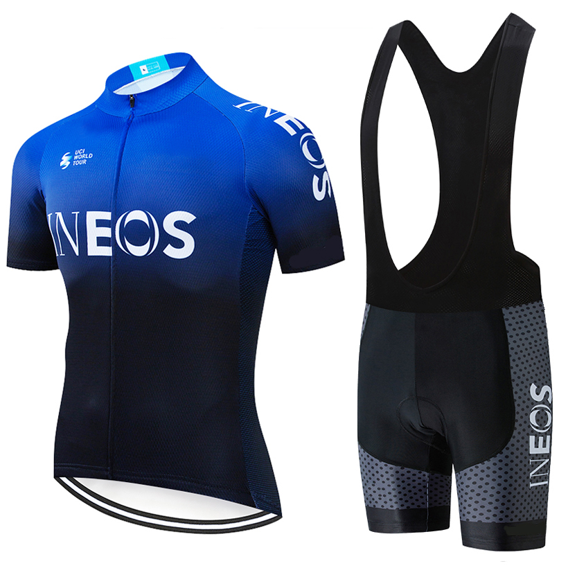 

INEOS Cycling Jersey set 2020 Pro Team Men/women Summer Quick Dry Cycling CLothing 9D padded bib shorts kit Ropa Ciclismo, Color g