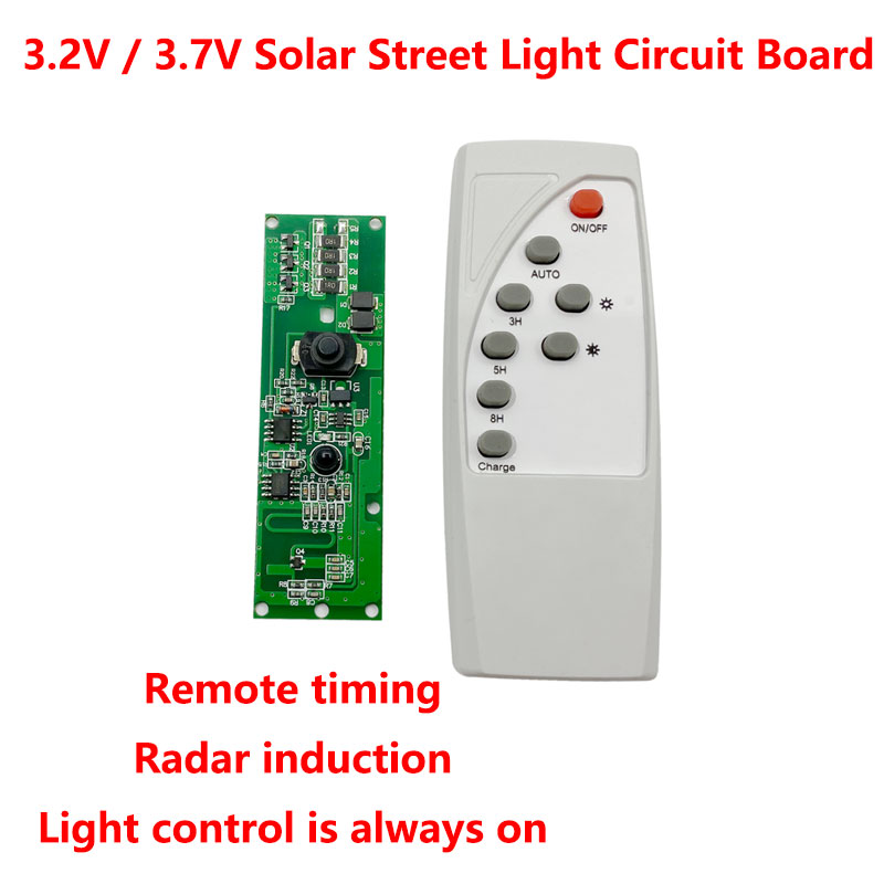 

Solar lamp controller 3.7V 3.2V Solar Garden Lamp Controller Microwave Radar Induction Solar Controller Human Induction