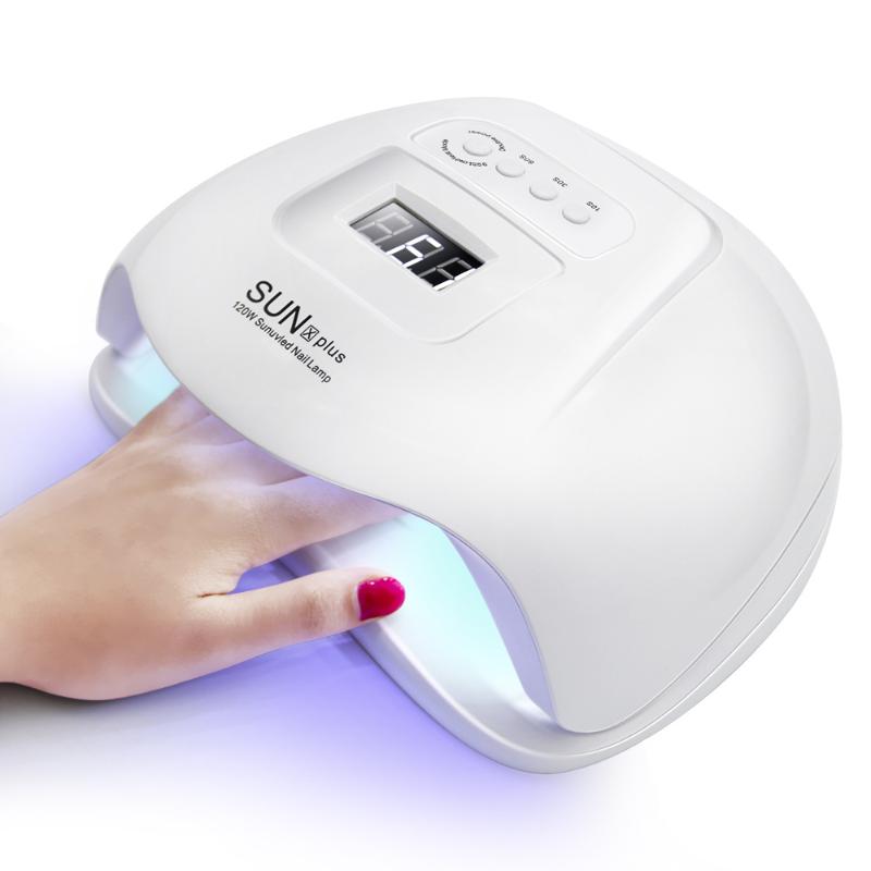 

LKE Nail Lamp 120W Nail Dryer SUN X UV LED For All Gel Polish Automatic Sensor LCD Display 4 Timer Ice Lamp For Manicure, Sun x5 usb