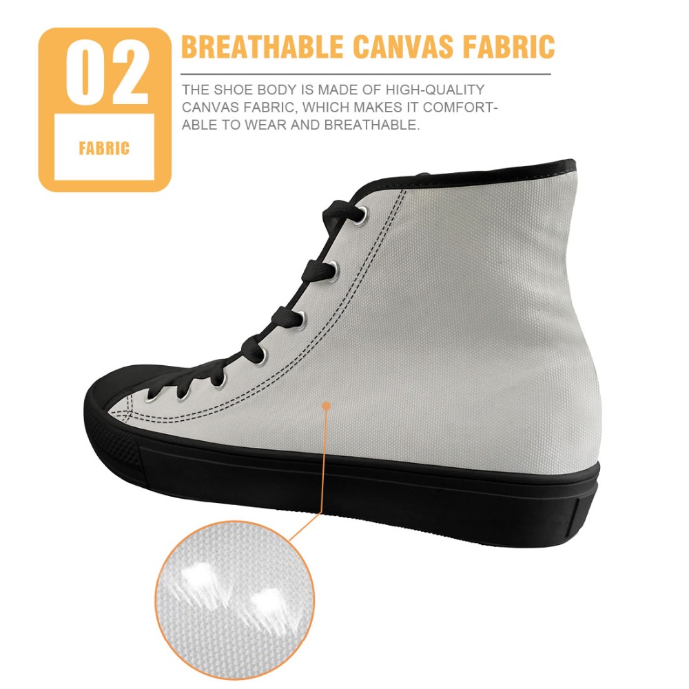 

Sneakers Women Casual Cute 3D Cairn Terrier Dog Prints Flats Women High Top Canvas Shoes Woman High-top Comfortable, Ivory