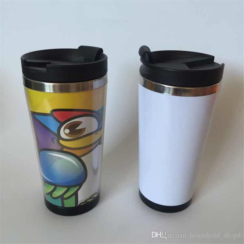 

15oz storyboard tumblers water travel mugs inside stainless steel outside plastic 450ml cups for coffee tea, Clear
