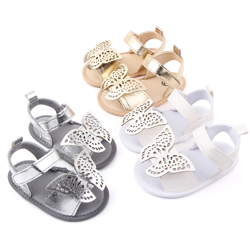 

Summer Cute Butterfly Baby Sandals for Boy Girl Soft Pu Leather Toddler Shoes Sandals First Walkers Infant Boys Girls
